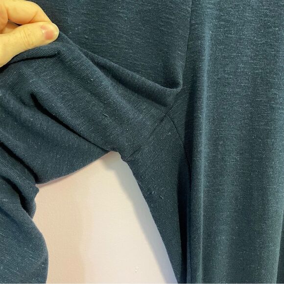 J Jill Linen Blend Pants Woven Knit Lagenlook Pull On Jeans Size Large - Picture 9 of 10